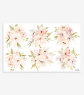 APPOLINE - Stickers muraux - Bouquets de fleurs (aquarelle)